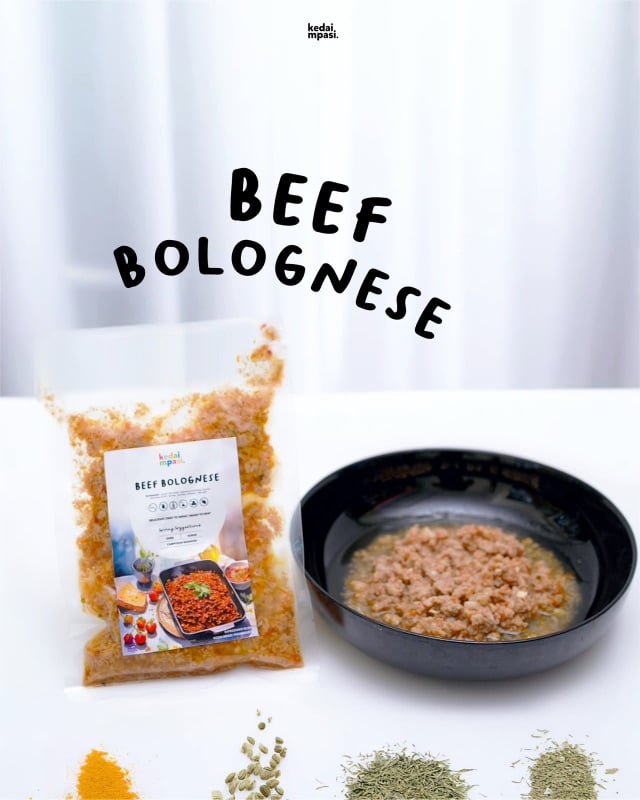 Beef grassfed bolognese (Kedai mpasi)