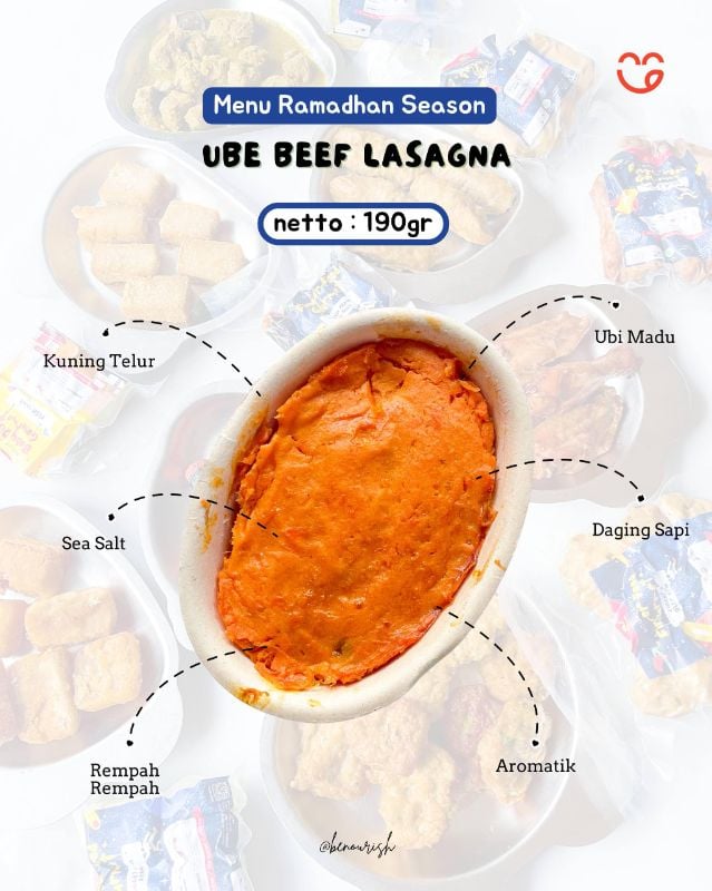 Ubee beef lasagna