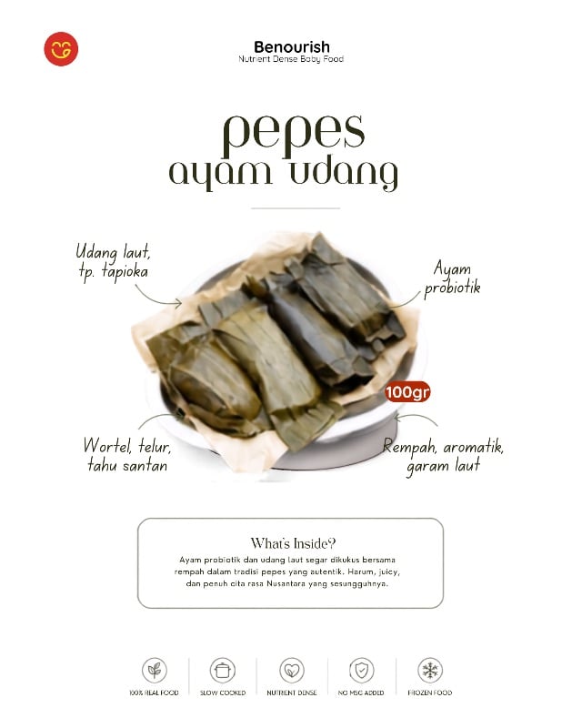 Pepes ayam probiotik udang