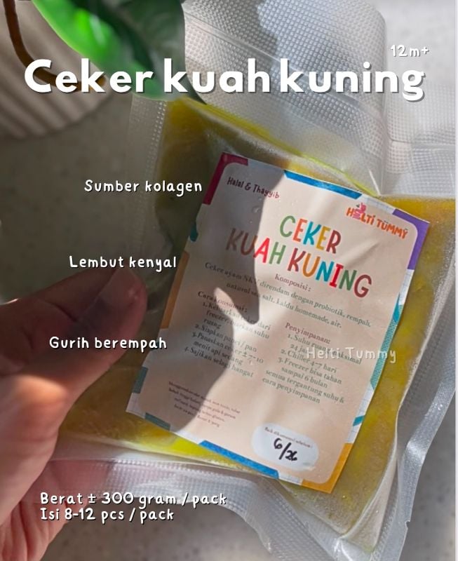 Ceker probiotik tanpa tulang kuah kuning