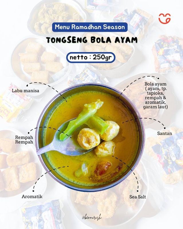 Tongseng bola ayam probiotik