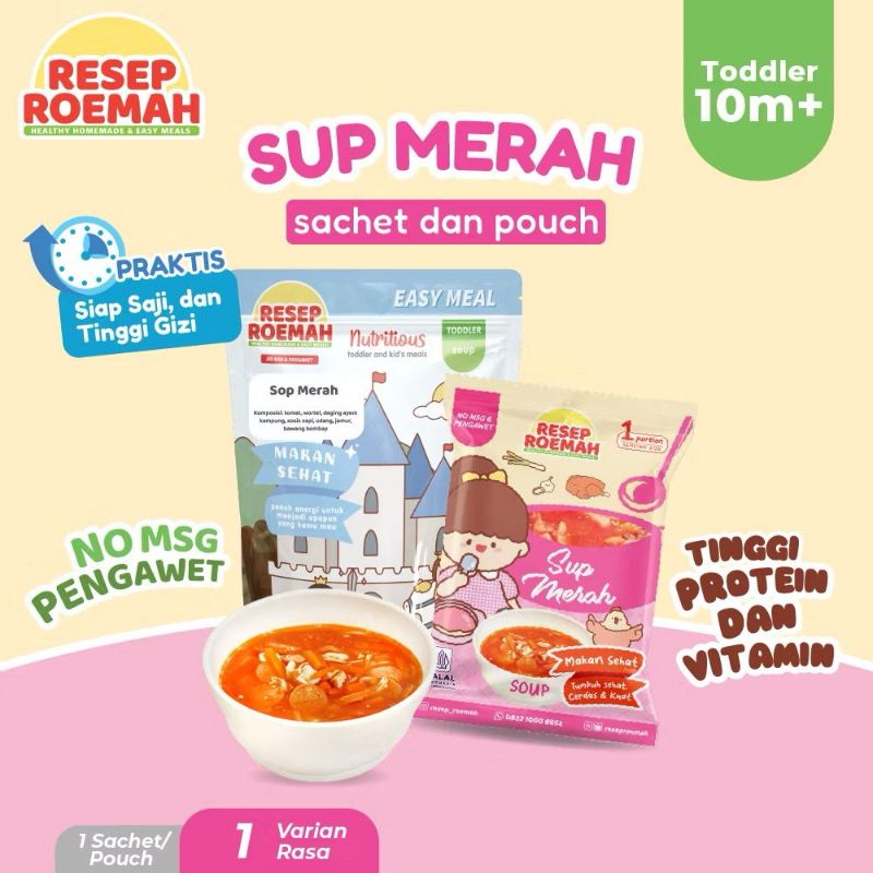 Sop merah ayam kampung mix sosis