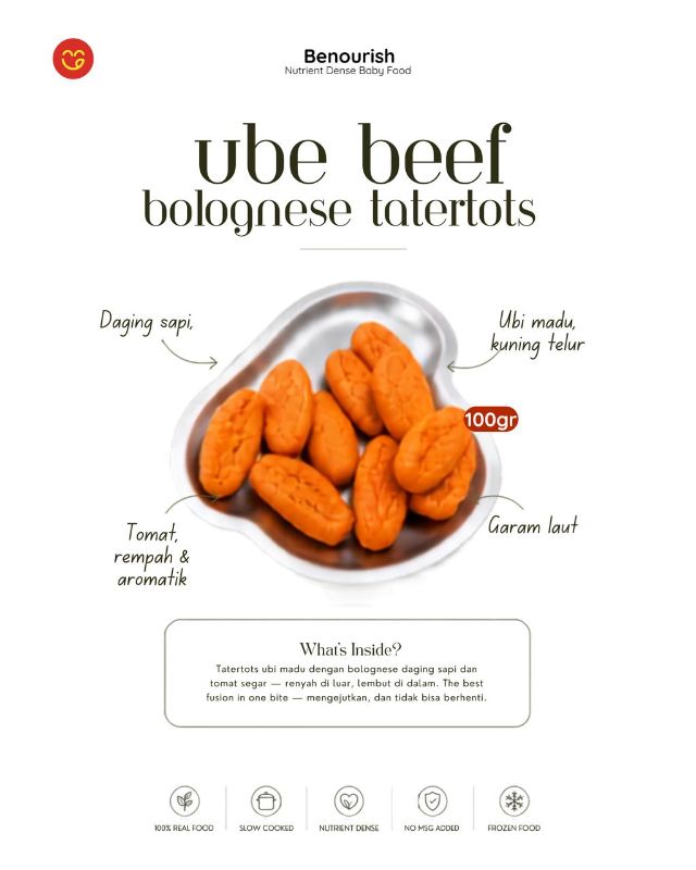 Ubee beef bolognese tatertots