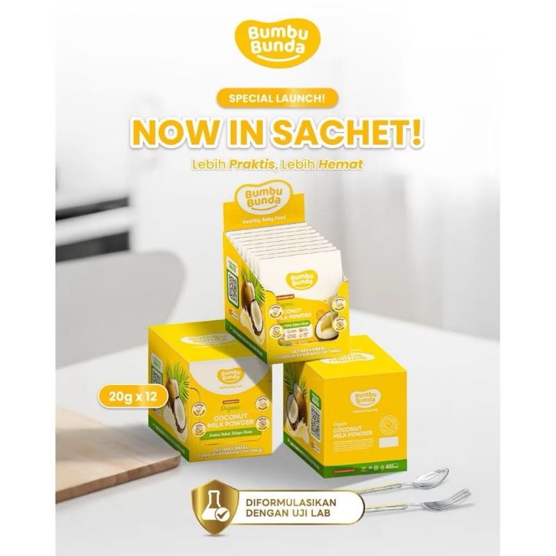 Coconut milk powder sachet
