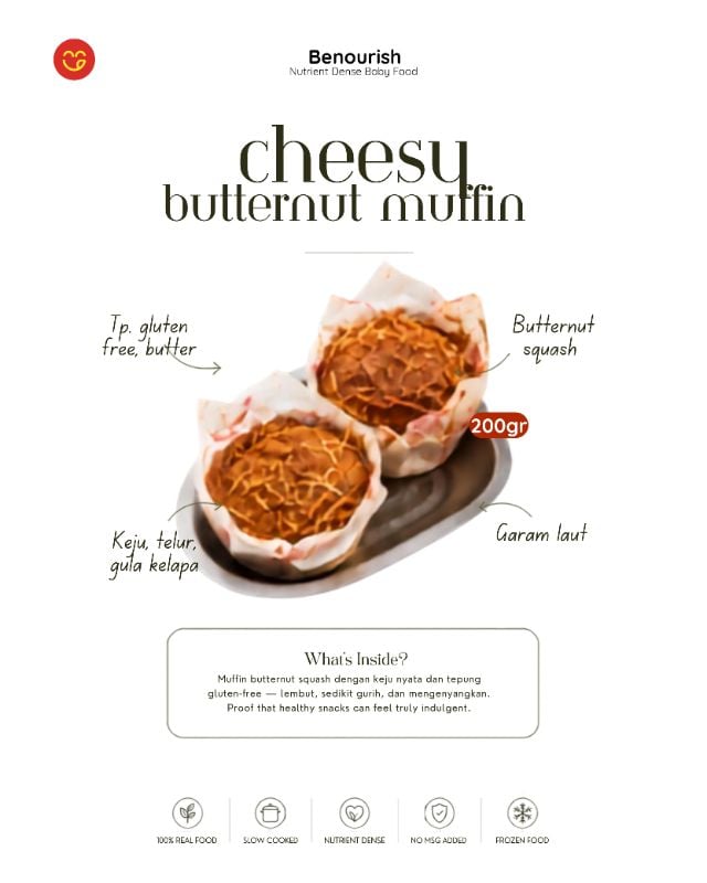 Cheesey butternut muffin