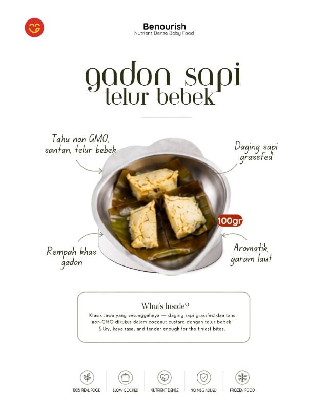 Gadon sapi telur bebek (Benourish)