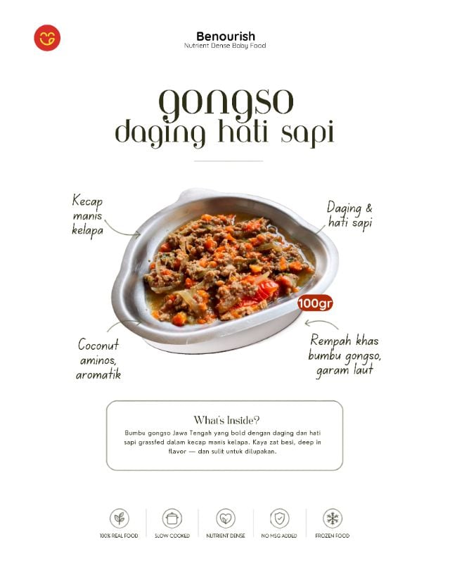 Gongso daging hati sapi