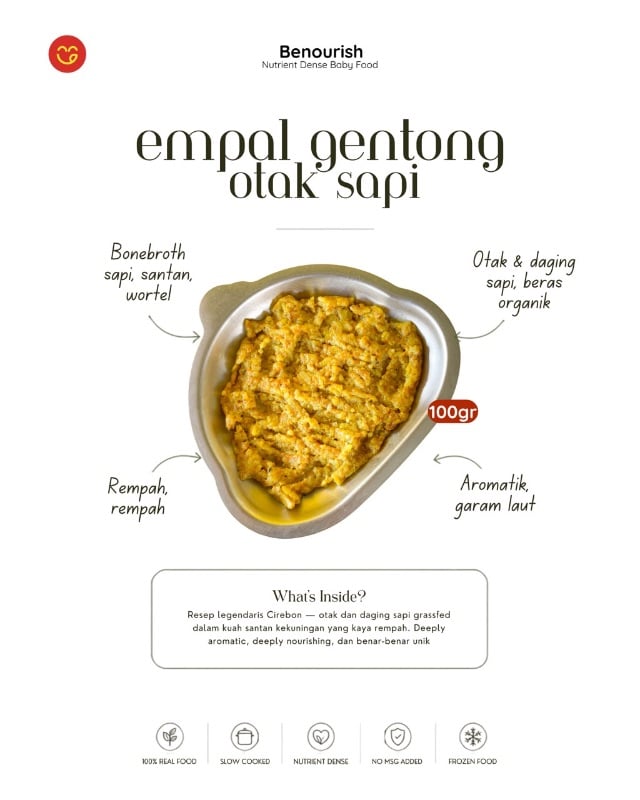 Tim empal gentong otak sapi grassfed (benourish)