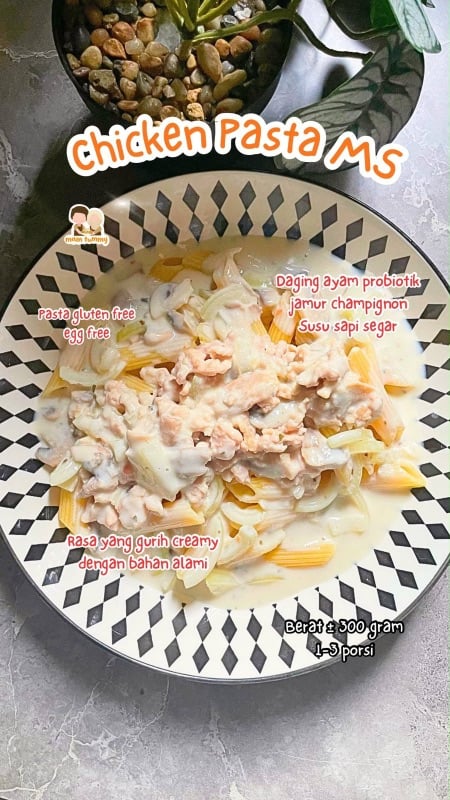 Chicken probiotik pasta gluten free