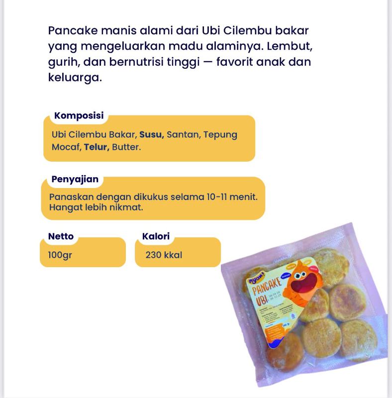 Ubi cilembu pancake gluten free