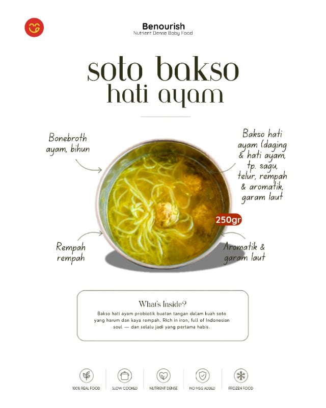 Soto bakso hati ayam probiotik