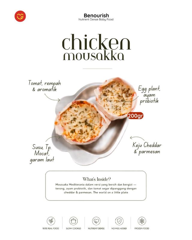Chicken probiotik mousakka