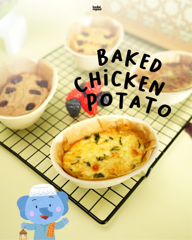 Baked chicken organik potato kedai mpasi