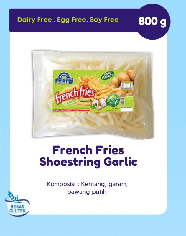 French fries shoestring garlic