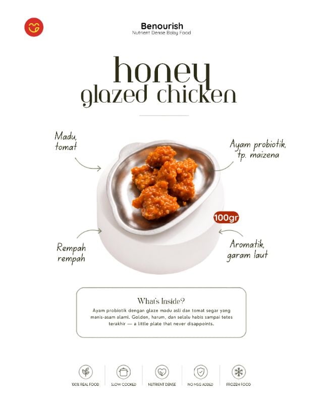 Honey glazed chicken probiotik