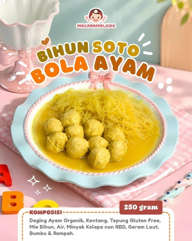 bihun soto bola ayam