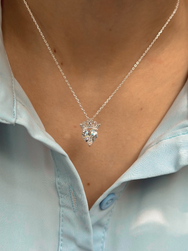 Conjunto Reina con cristales - Plata
925