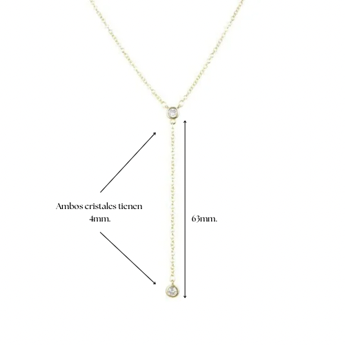 Corbatero con cristales - Plata
925 Gold