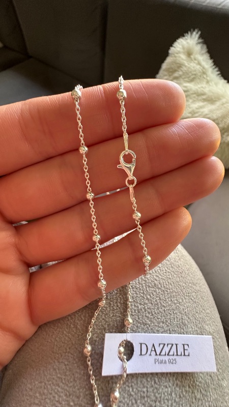 Cadena Forzada con Bolas 45cm.
- Plata 925