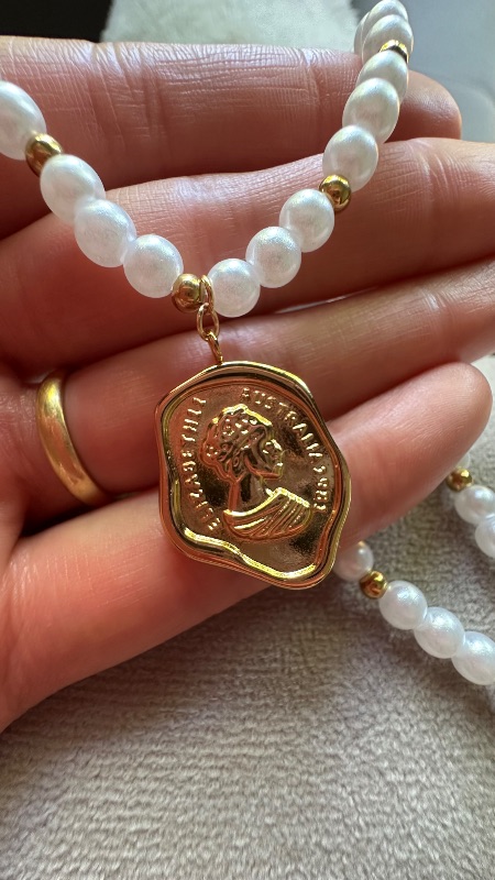 Collar Australia con perlas - Acero
Dorado