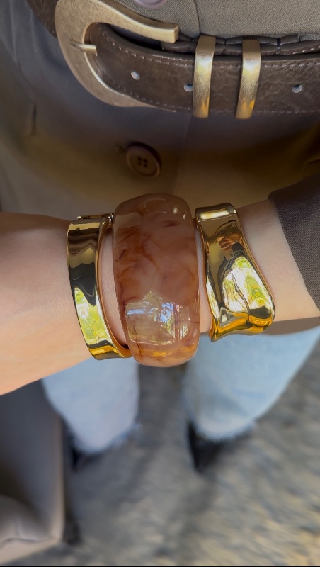 Brazalete de metal Dorado - Fantasía 727