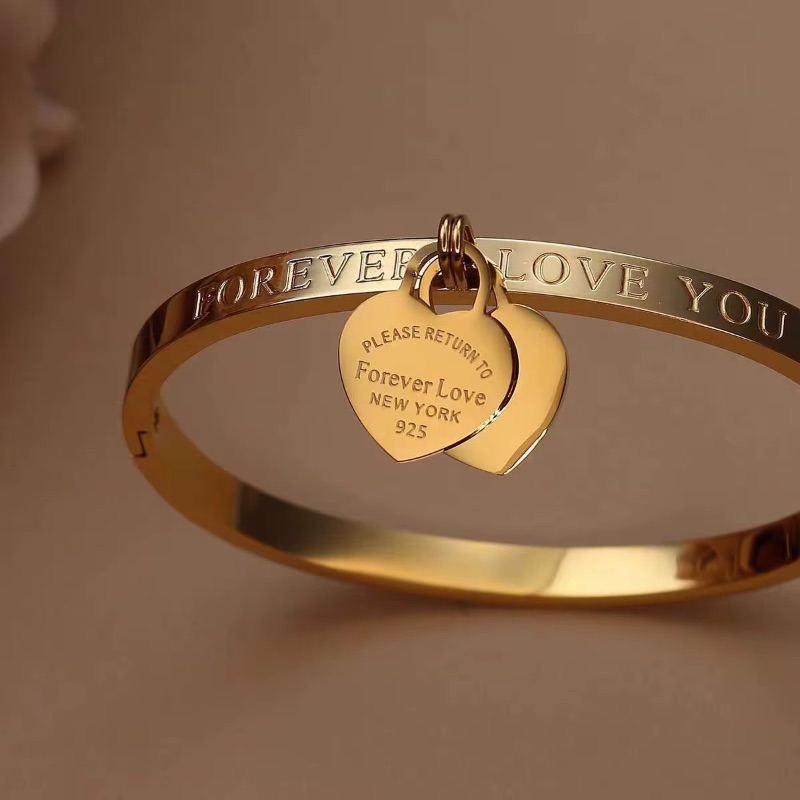 Pulsera rígida- Acero Dorado