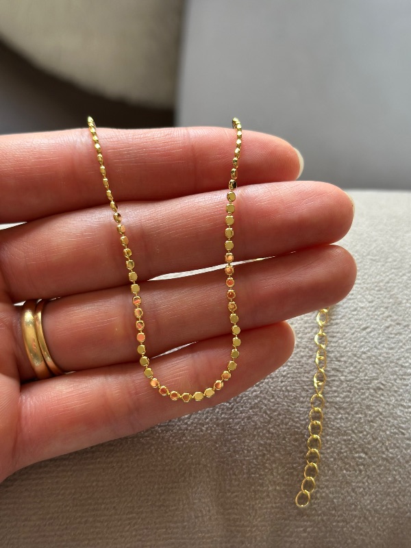 Cadena 35cm. - Acero Dorado