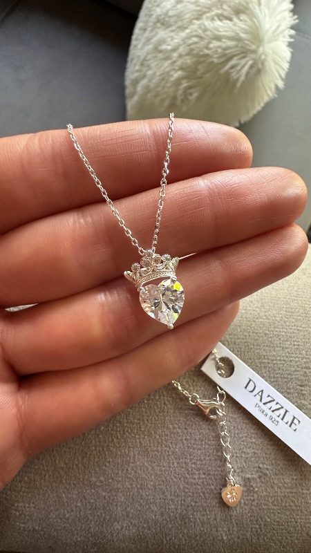 Conjunto Reina con cristales - Plata
925