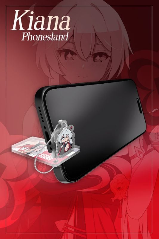 Kiana Phonestand Keychain by Marin Liekuriva
