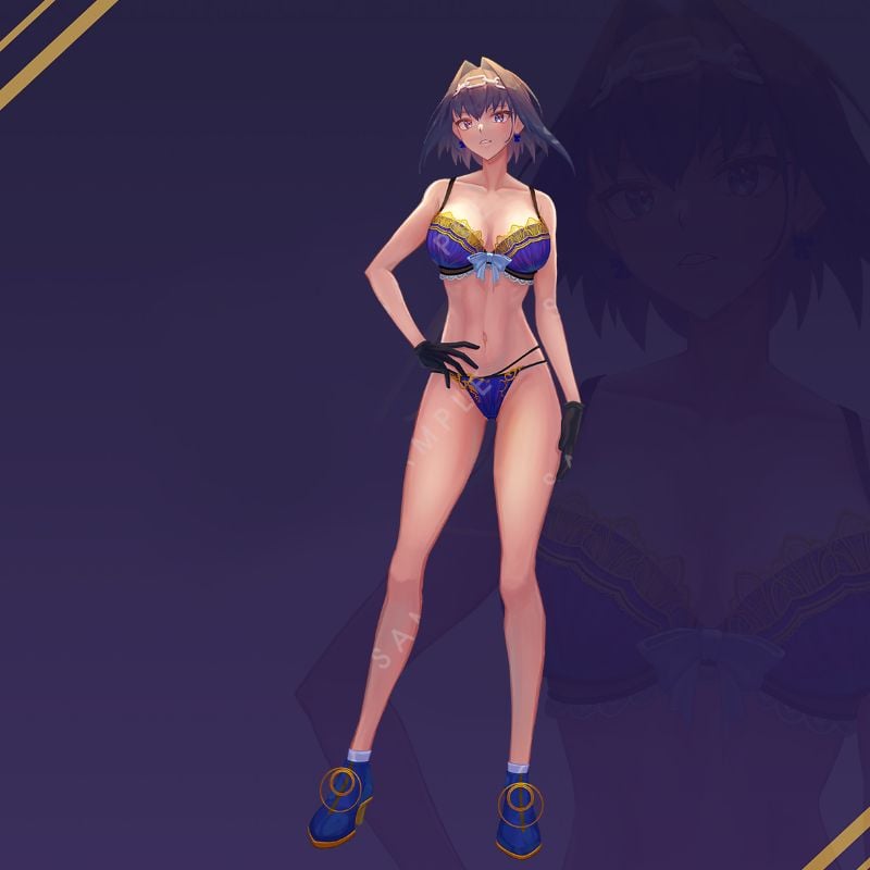 Ouro Kronii Lingerie Standee by Pawz212