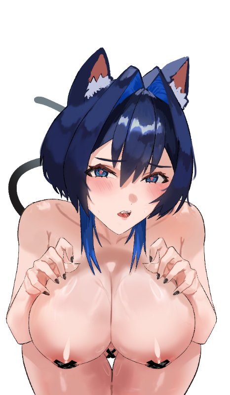 Kronii Cat Maid Strip Standee by OtaPic
