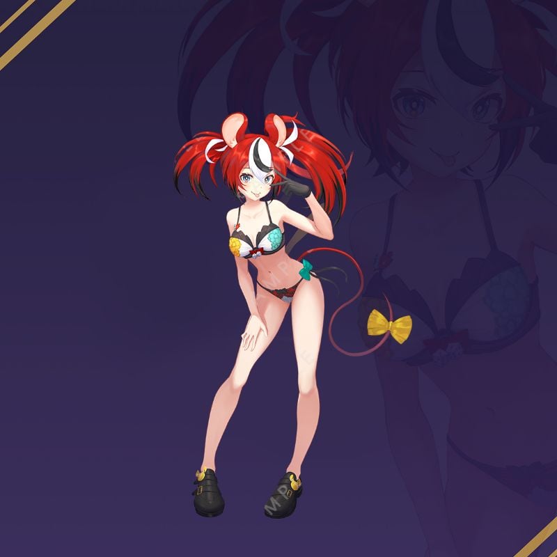 Hakos Baelz Lingerie Standee by Pawz212