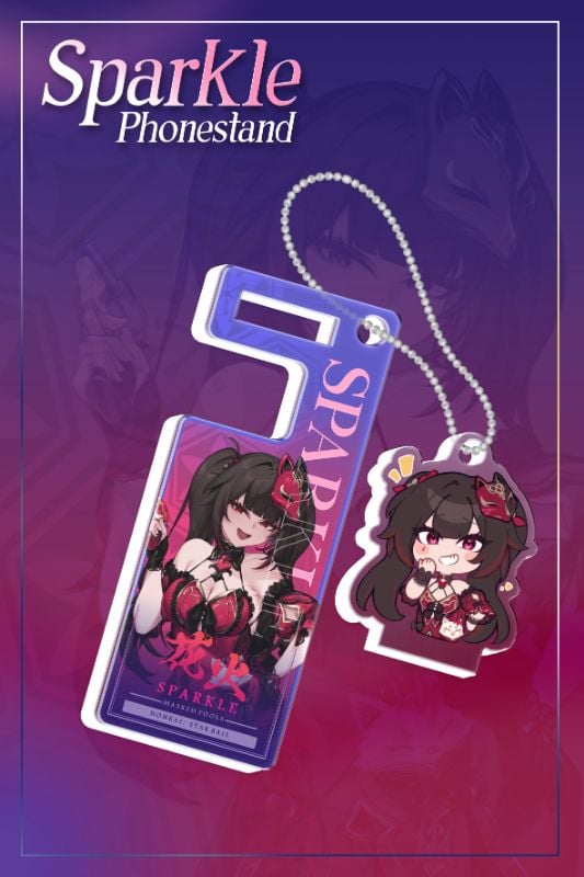 Sparkle Phonestand Keychain by Nanatsuichi