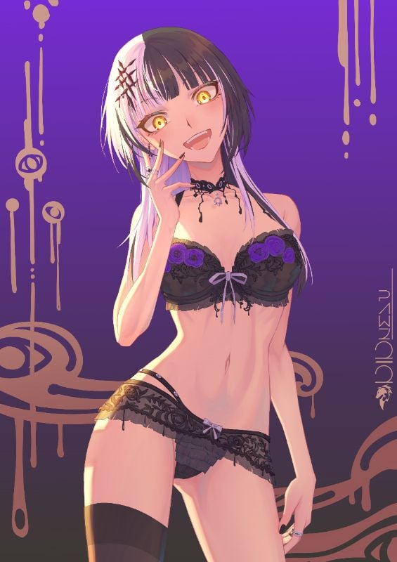 Shiori Novella Lingerie Foil Card by Pawz212