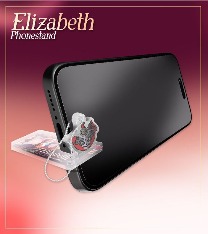 Elizabeth Acrylic Phonestand Keychain By Pawz212