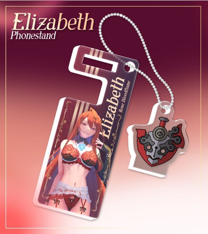 Elizabeth Acrylic Phonestand Keychain By Pawz212