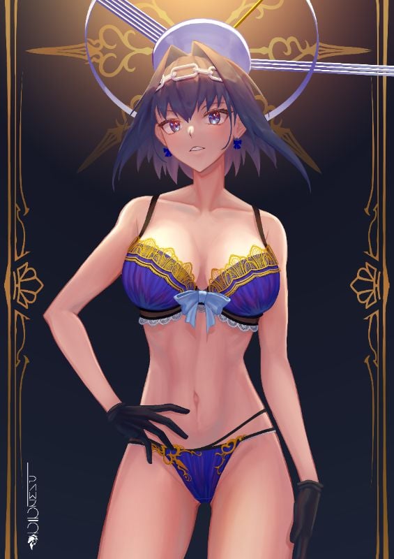 Ouro Kronii Lingerie Foil Card by Pawz212