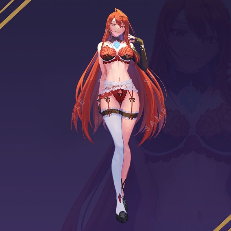 Elizabeth Rose Bloodflame Lingerie Standee by Pawz212