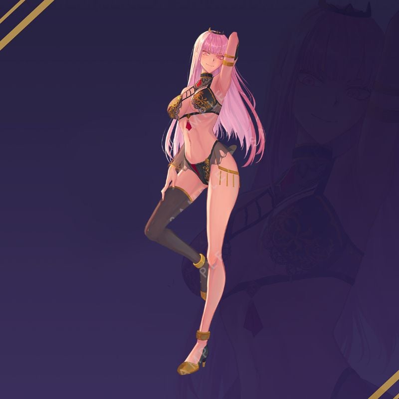 Mori Calliope Lingerie Standee by Pawz212
