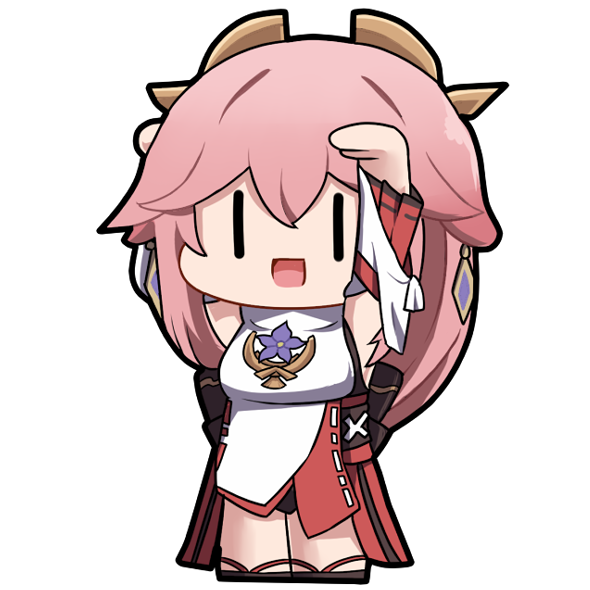 Yae Miko Keychain by Marin Liekuriva