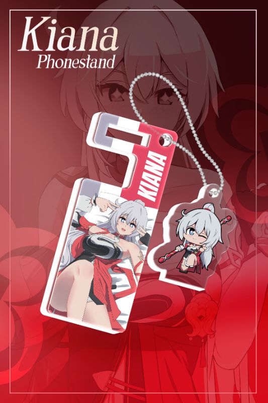 Kiana Phonestand Keychain by Marin Liekuriva