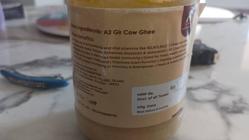 A2 Cow Ghee