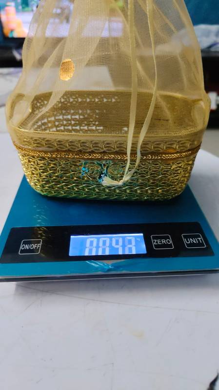 Gold Flower Carrier (rectangular shape)