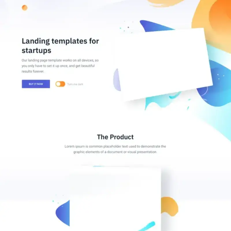 Switch Website template