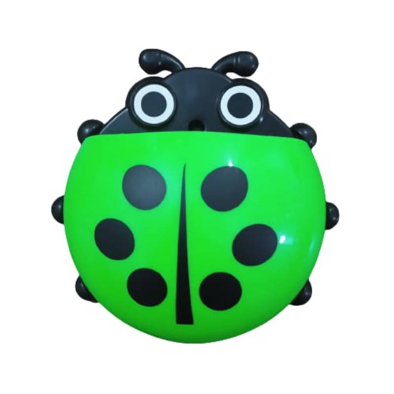 Ladybug ( Toothbrush Toothpaste Holder Bathroom Accessories Wall Suction Holder )