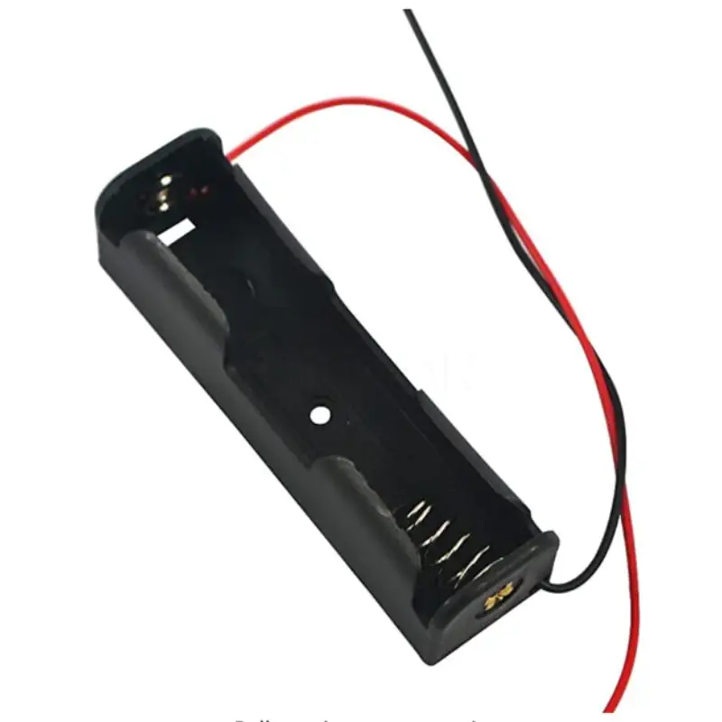 18650X1 Single Battery Cell Holder/Case with Wire