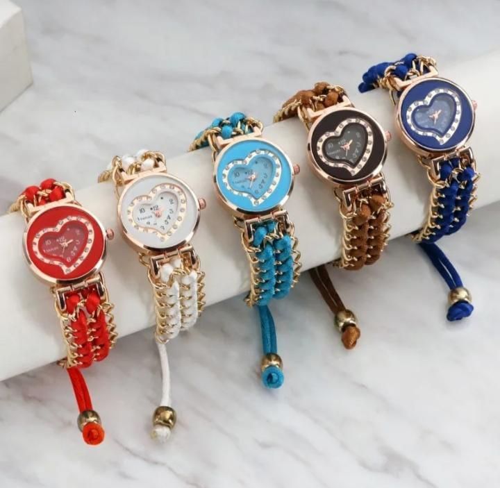Women's Blue Heart Dial Quartz  Watch