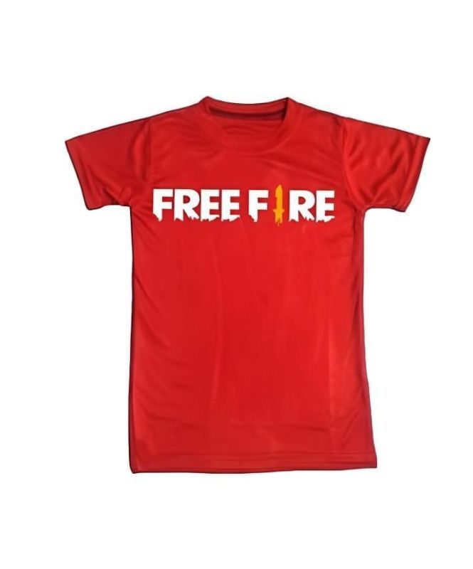 Kids Free  Fire Printed 2-Piece Track Suit Red