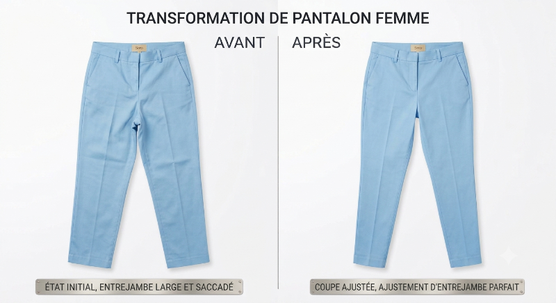 Resserer les jambes pantalon