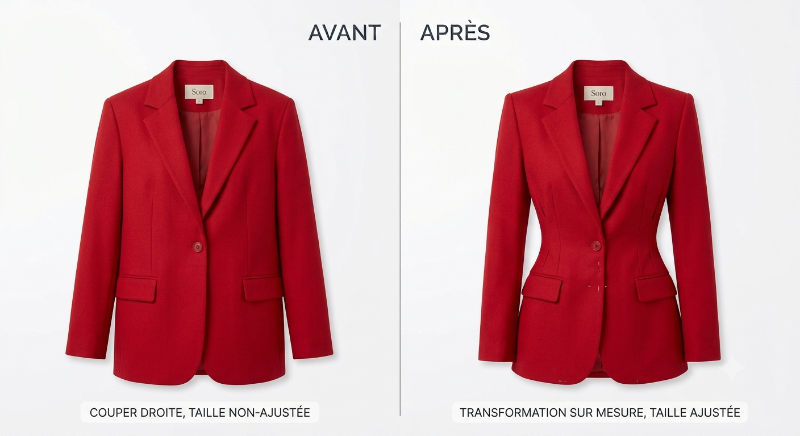 Ajuster la taille veste
